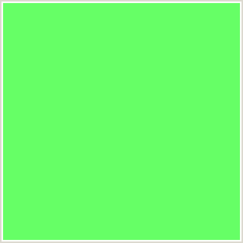 66FF66 Hex Color Image (GREEN)
