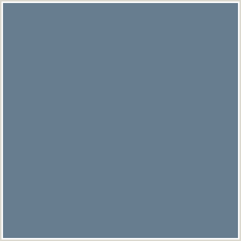 677D8F Hex Color Image (BLUE, SLATE GRAY)