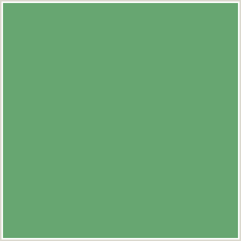 67A671 Hex Color Image (AQUA FOREST, GREEN)