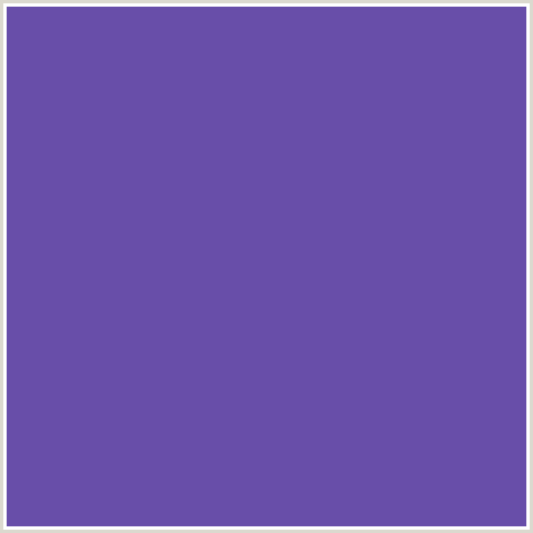 684EA9 Hex Color Image (BLUE VIOLET, STUDIO)