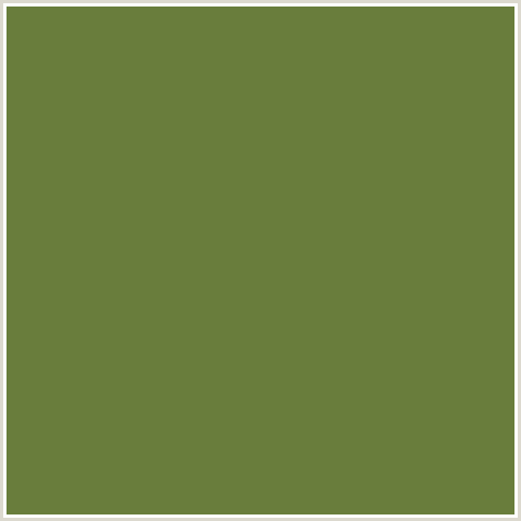697D3C Hex Color Image (CHALET GREEN, GREEN YELLOW)