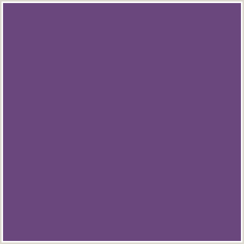 6A477D Hex Color Image (AFFAIR, VIOLET BLUE)