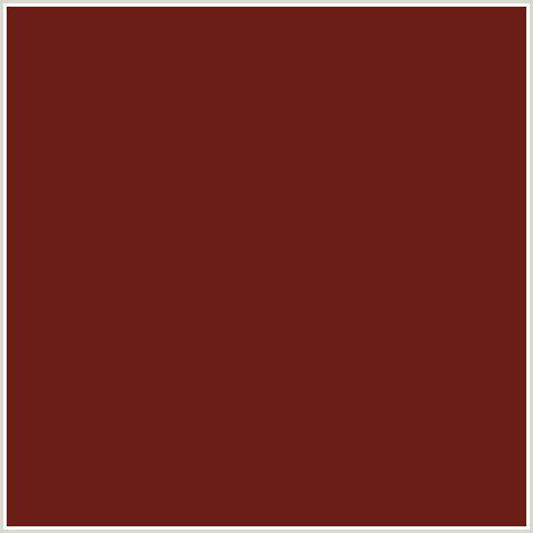 6B1E15 Hex Color Image (MOCCACCINO, RED)