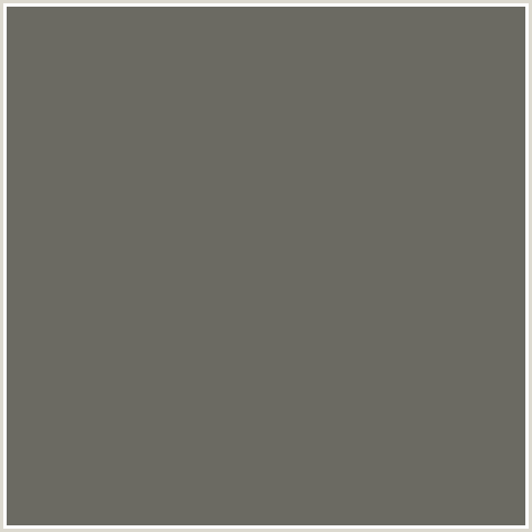 6B6A62 Hex Color Image (IRONSIDE GRAY, YELLOW)