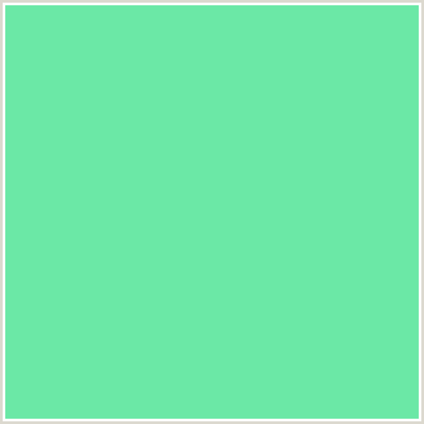 6BE8A6 Hex Color Image ()
