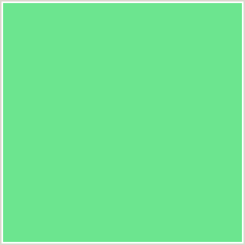 6CE58F Hex Color Image (GREEN, PASTEL GREEN)