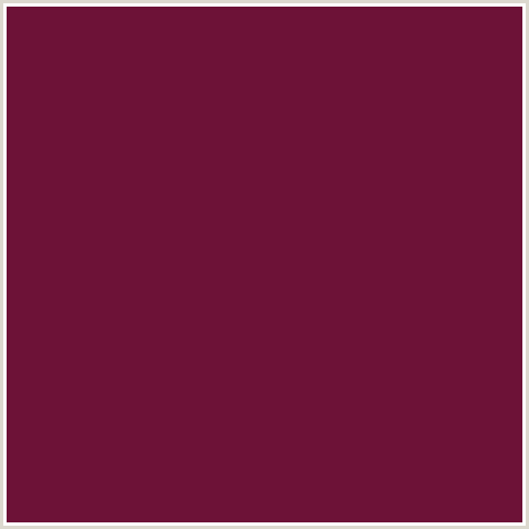 6D1237 Hex Color Image (CLARET, RED)