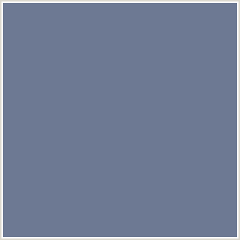 6D7993 Hex Color Image (BLUE, SLATE GRAY)