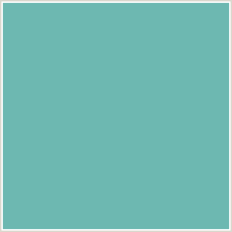 6DB8B1 Hex Color Image (BLUE GREEN, TRADEWIND)