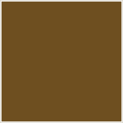 6E4F20 Hex Color Image (BROWN, DALLAS, ORANGE)