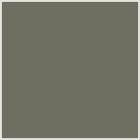 6E6E61 Hex Color Image (IRONSIDE GRAY, YELLOW GREEN)