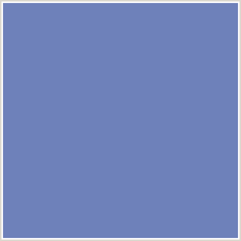 6E81BA Hex Color Image (BLUE, SHIP COVE)