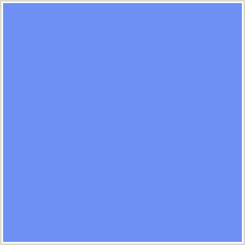 6E90F4 Hex Color Image (BLUE, CORNFLOWER BLUE)