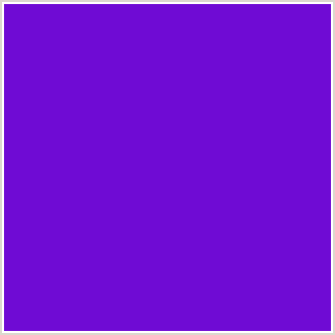 6F0BD4 Hex Color Image (ELECTRIC VIOLET, VIOLET BLUE)