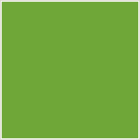 6FA738 Hex Color Image (GREEN, SUSHI)