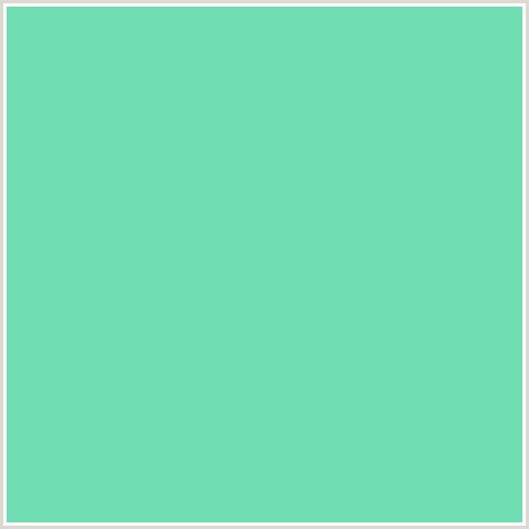 70DDB2 Hex Color Image (BERMUDA, GREEN BLUE)