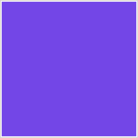 7346E7 Hex Color Image (BLUE VIOLET, ROYAL BLUE)