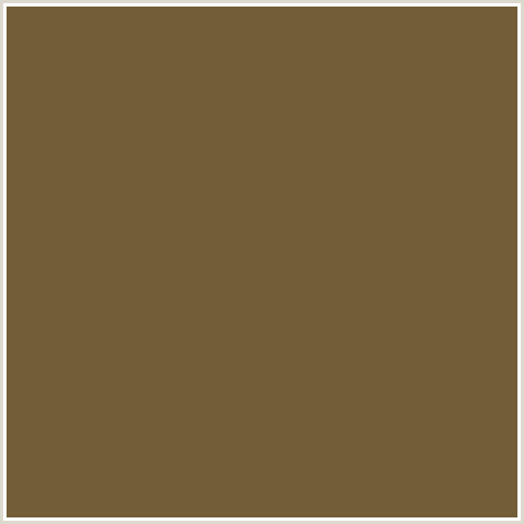 735D36 Hex Color Image (BROWN, ORANGE, YELLOW METAL)