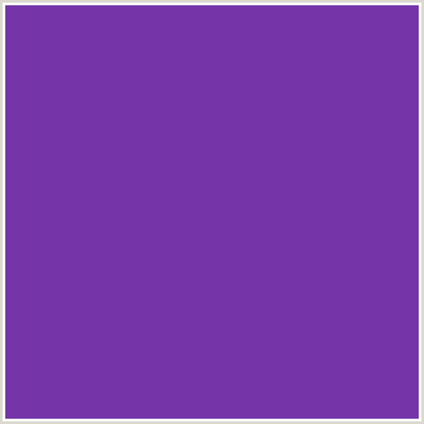 7435A9 Hex Color Image (ROYAL PURPLE, VIOLET BLUE)