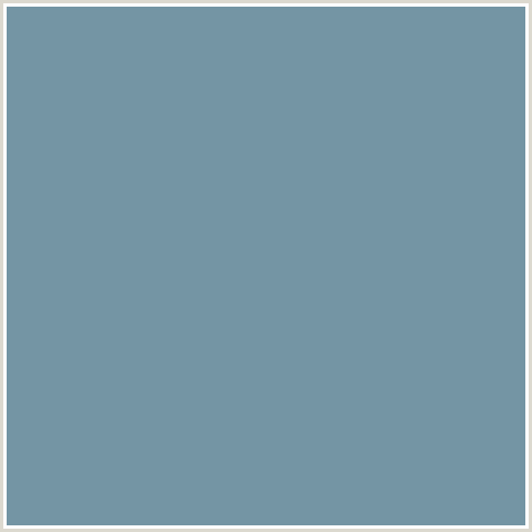 7495A4 Hex Color Image (GOTHIC, LIGHT BLUE)