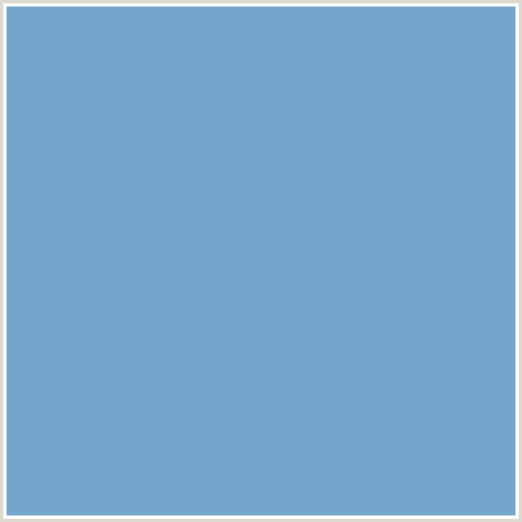 74A5CC Hex Color Image (BLUE, GLACIER)