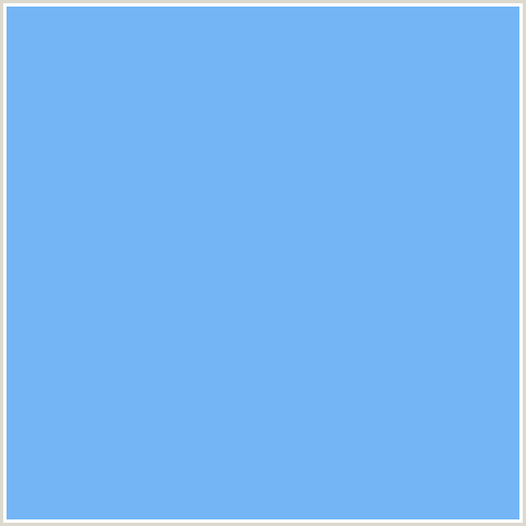 74B5F6 Hex Color Image (BLUE, MALIBU)