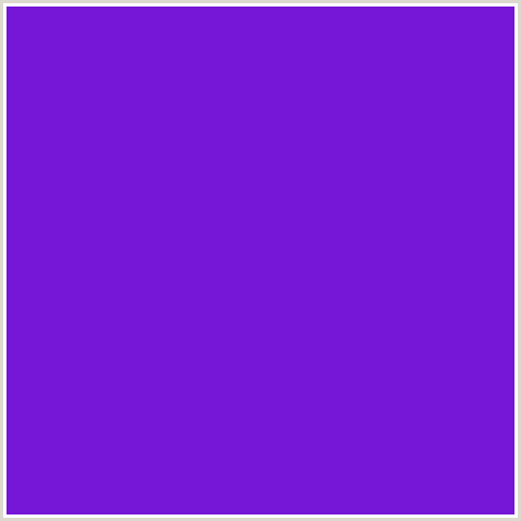 7616D6 Hex Color Image (PURPLE HEART, VIOLET BLUE)