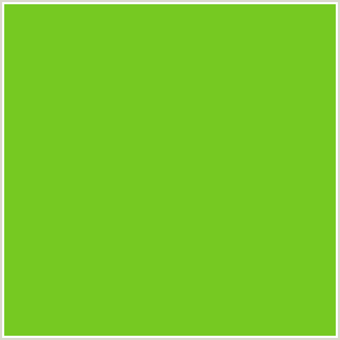 76C922 Hex Color Image (GREEN, LIMA)