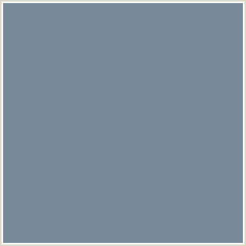 778899 Hex Color Image (BLUE, SLATE GRAY)