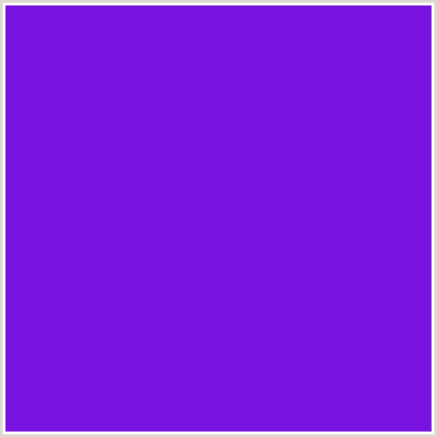 7812DF Hex Color Image (ELECTRIC VIOLET, VIOLET BLUE)