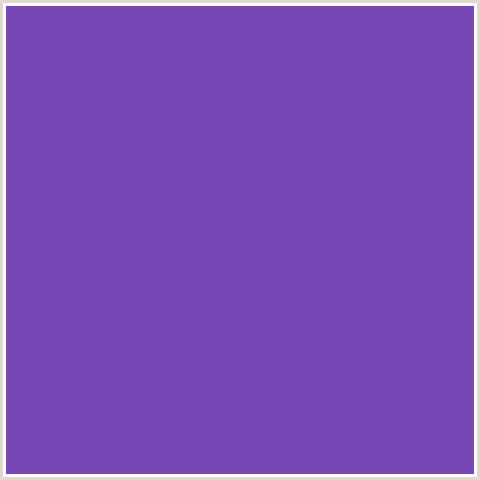 7847B5 Hex Color Image (BLUE VIOLET, STUDIO)