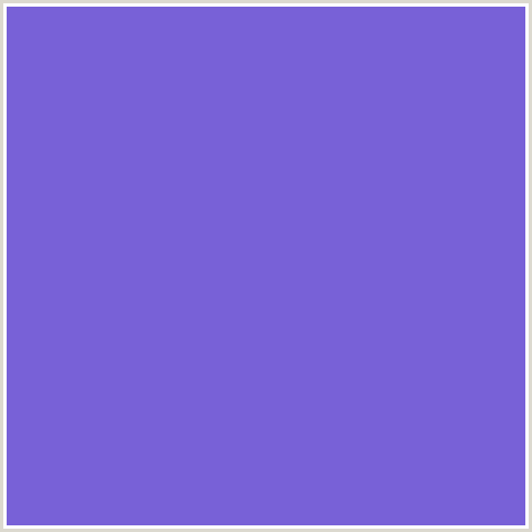 7861D7 Hex Color Image (BLUE VIOLET, TRUE V)
