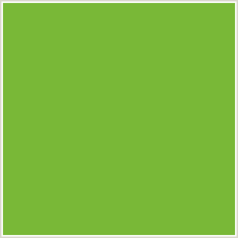 79B837 Hex Color Image (GREEN YELLOW, SUSHI)