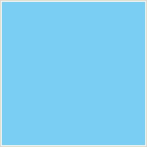 79CEF2 Hex Color Image (LIGHT BLUE, MALIBU, TEAL)