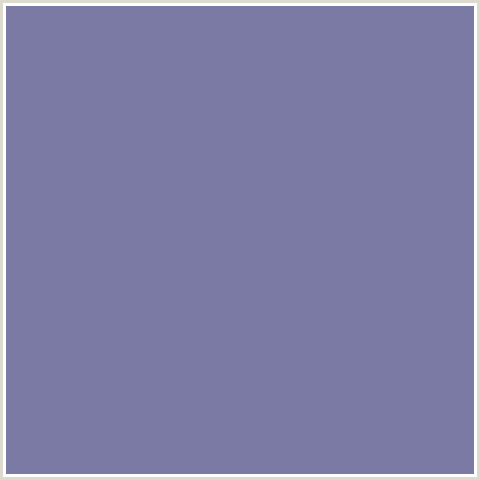7A7AA4 Hex Color Image ()