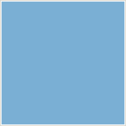 7AAFD4 Hex Color Image (BLUE, DANUBE)