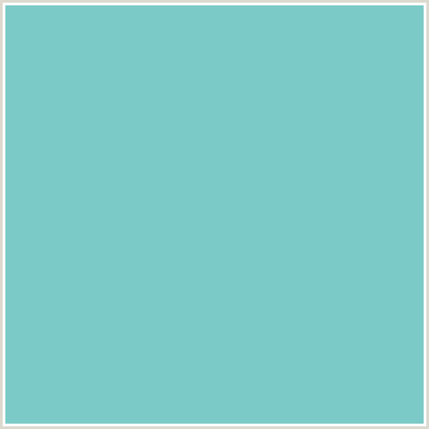 7BCAC7 Hex Color Image (AQUA, LIGHT BLUE, MONTE CARLO)