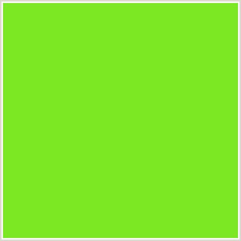 7BE823 Hex Color Image (GREEN, LIMA)