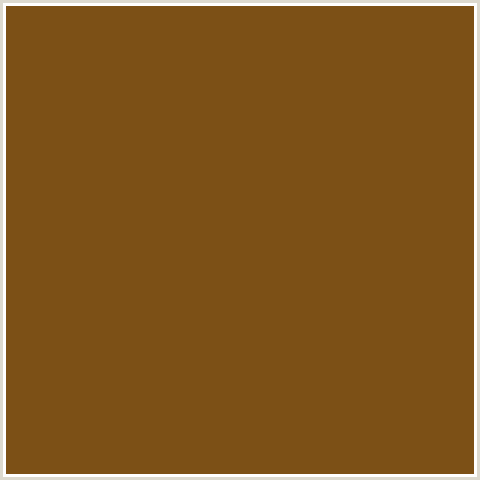 7C5016 Hex Color Image (BROWN, ORANGE, RAW UMBER)