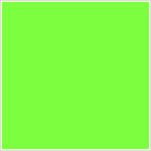 7CFF3E Hex Color Image (GREEN, GREEN YELLOW)