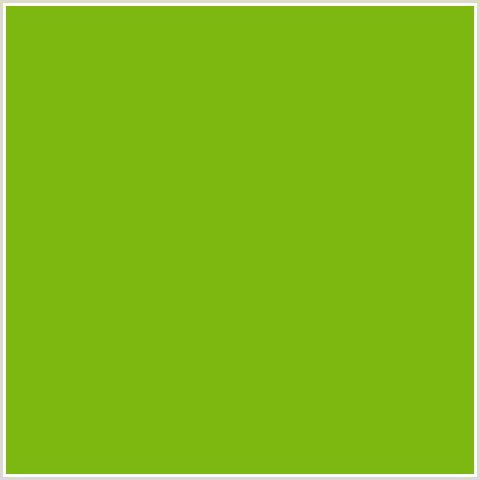 7DB811 Hex Color Image (GREEN YELLOW, LIMA)