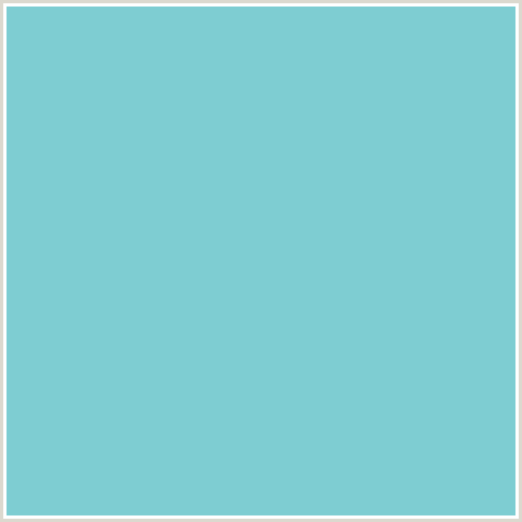 7ECDD2 Hex Color Image (LIGHT BLUE, MONTE CARLO)