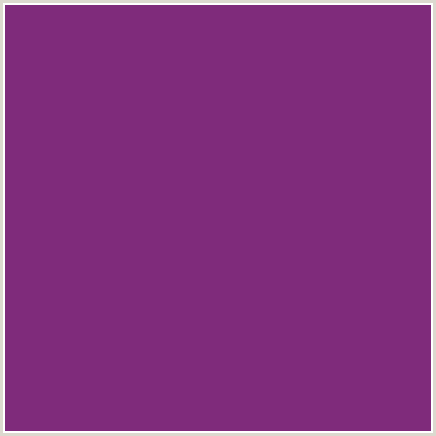 7F2B7B Hex Color Image ()