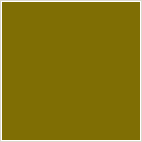 7F6E04 Hex Color Image (YELLOW, YUKON GOLD)