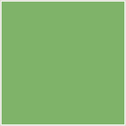 7FB369 Hex Color Image (CHELSEA CUCUMBER, GREEN)