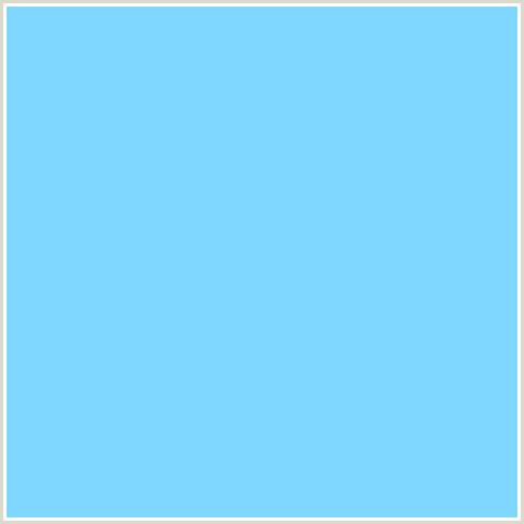 7FD6FF Hex Color Image (ANAKIWA, LIGHT BLUE, TEAL)