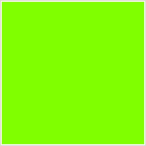 7FFF00 Hex Color Image (CHARTREUSE, GREEN)