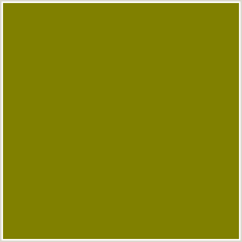 808000 Hex Color Image (OLIVE, YELLOW GREEN)