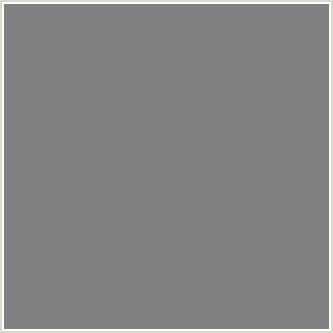 808080 Hex Color Image (GRAY, GREY)