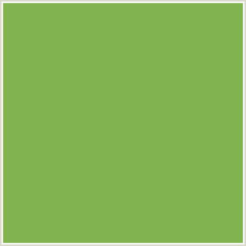 81B34F Hex Color Image (CHELSEA CUCUMBER, GREEN)